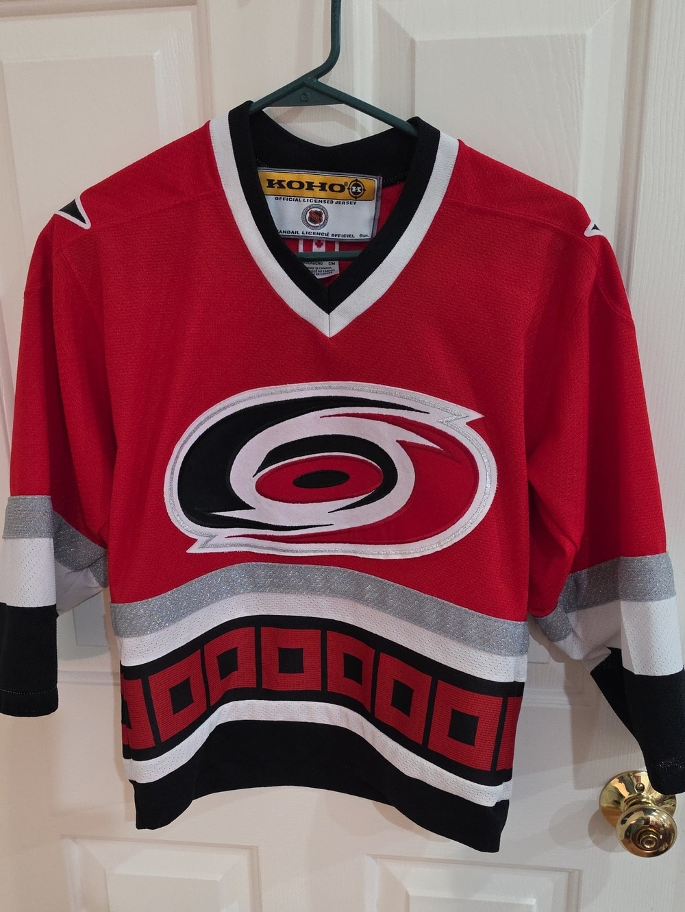 Vintage Carolina Hurricanes KOHO NHL Hockey Jersey - Blank Back - Youth Size S/M